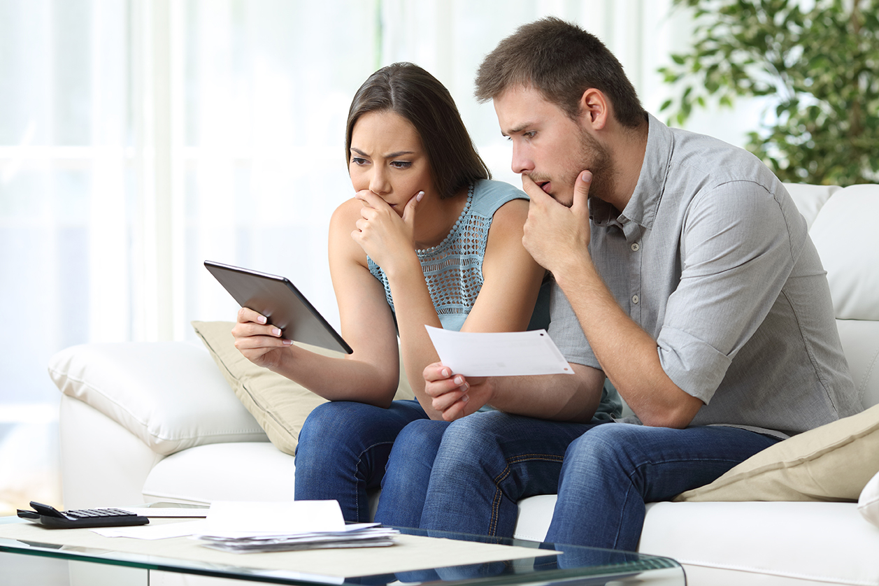 WHO ARE WE worried couple looking at insurance claim in louisiana after a storm